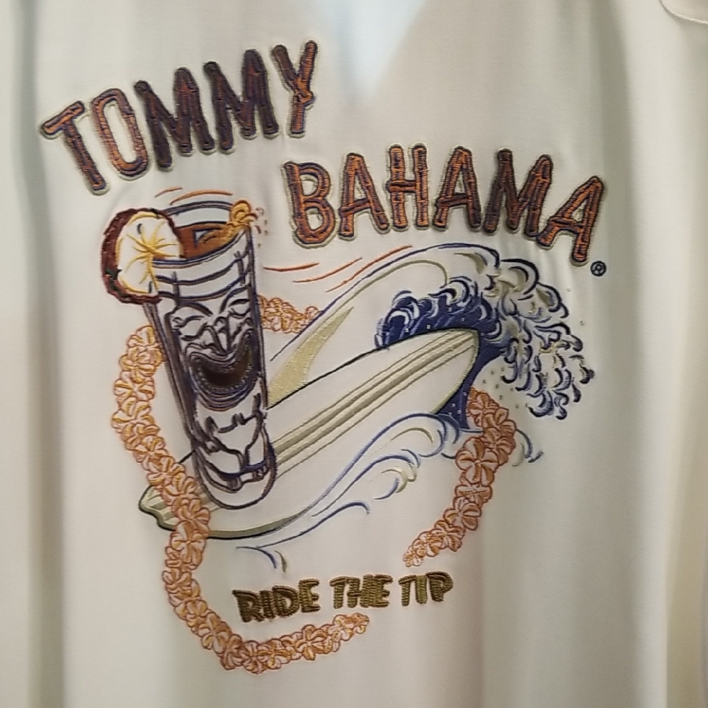 Tommy Bahama White Surf and Drink Shirt